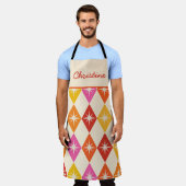 Tablier Démarrage du milieu du siècle sur les diamants rét (Porté)