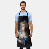 Tablier Demure with Pink Bubble Gum (Porté)