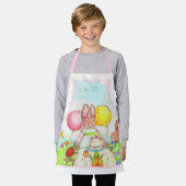 Tablier d'enfant Lapin d'anniversaire (Porté)