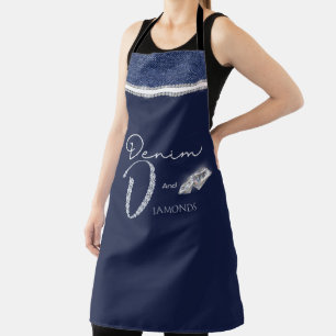 Tablier Denim & diamants
