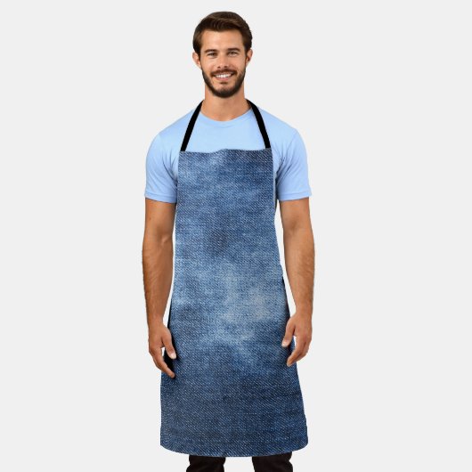 Tablier Denim Texture : Arrière - plan de tissu usé (Porté)