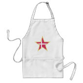 Tablier Denmark National Flag Star Shape (Devant)