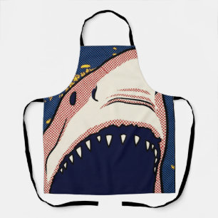 Tablier Dent de requin en demi-teintes Pop Art Panneau de