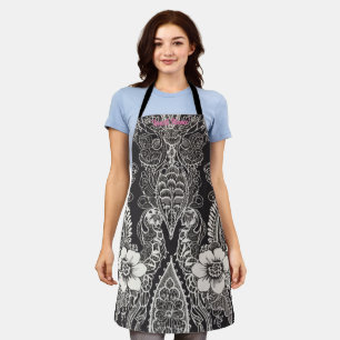 Tablier Dentelle Harmonie Florale Musique