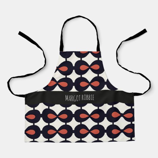 Tablier Déplace le Motif géométrique Abstrait horizontal (Recto)