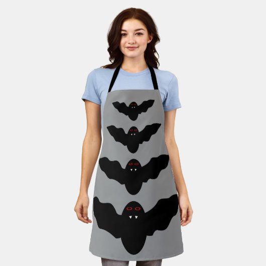 Tablier Déplaisant Halloween Vampire Bat (Porté)