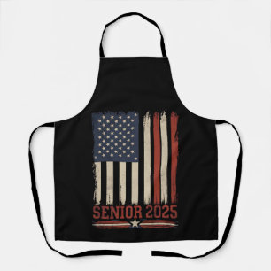 Tablier Dernier cycle 2025 Drapeau Américain USA Promotion