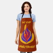 Tablier "Des Choses Chaudes Qui Passent !" (Porté)