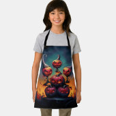 Tablier Des citrouilles démoniaques en enfer fêtent Happy (Insitu)