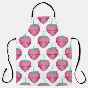 Tablier Des fraises endormies, mignonnes motifs.
