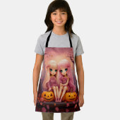 Tablier Des jumelles roses d'Halloween dans le parc (Insitu)