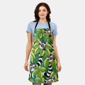 Tablier Des lémuriens de Madagascar dans la jungle exotiqu (Porté)