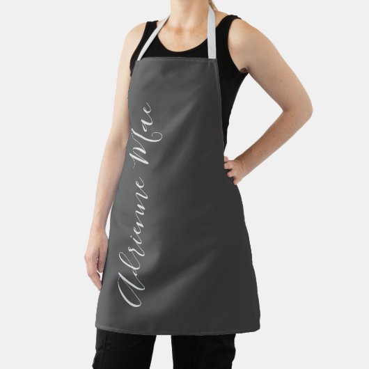 Tablier Des Tons De Gris Simplement Personnalisés (Insitu)