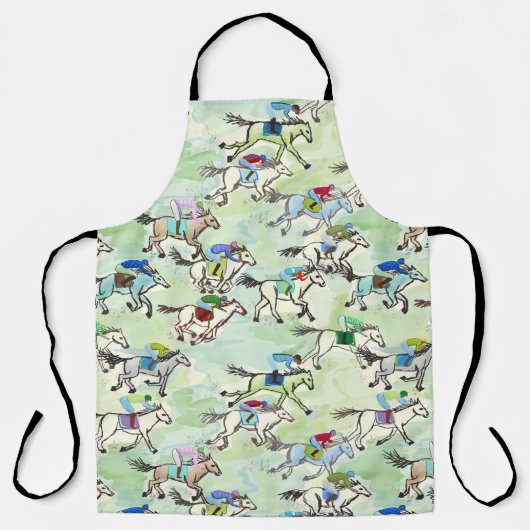 Tablier Descendre à l'aire de course (Recto)