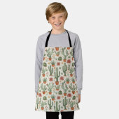 Tablier Desert Cacti Succulent Seamless Pattern (Porté)