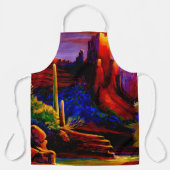 Tablier Desert Peint par Sunset Apron (Recto)