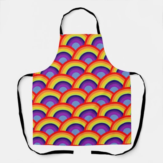 Tablier Design arc-en-ciel coloré (Recto)