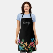 Tablier Design artistique Fleur Personnalisé (Porté)