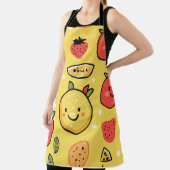 Tablier design avec thème motif aux fruits mignons (Insitu)