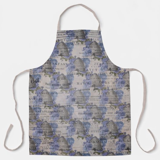 Tablier Design Blue Bee Series 3 (Recto)