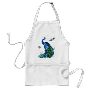 Tablier Design Classique de Paon et de Libellule