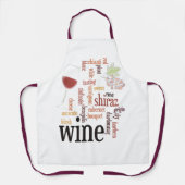 Tablier Design Cloud Wine Word (Recto)