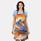 Tablier Design d'art de Sunset Mountain (Porté)