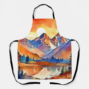 Tablier Design d'art de Sunset Mountain