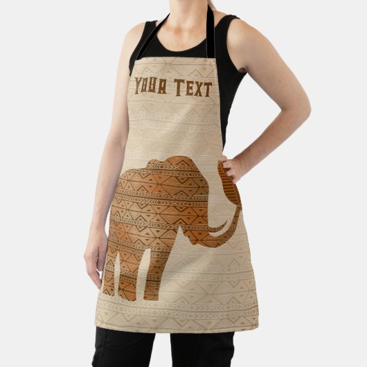 Tablier Design d'art tribal des éléphants (Insitu)