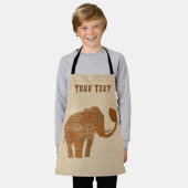 Tablier Design d'art tribal des éléphants (Porté)