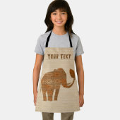 Tablier Design d'art tribal des éléphants (Insitu)