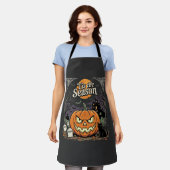 Tablier Design de chat de citrouille de la saison d'Hallow (Porté)
