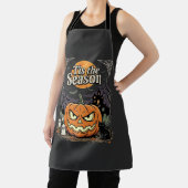 Tablier Design de chat de citrouille de la saison d'Hallow (Insitu)