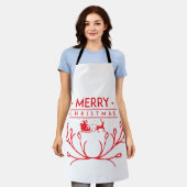 Tablier Design de Noël avec rennes (Porté)