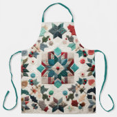 Tablier Design de Noël doré (Recto)