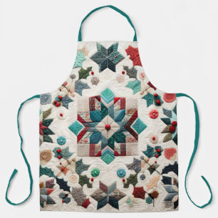 Tablier Design de Noël doré