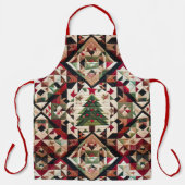 Tablier Design de Noël doré (Recto)