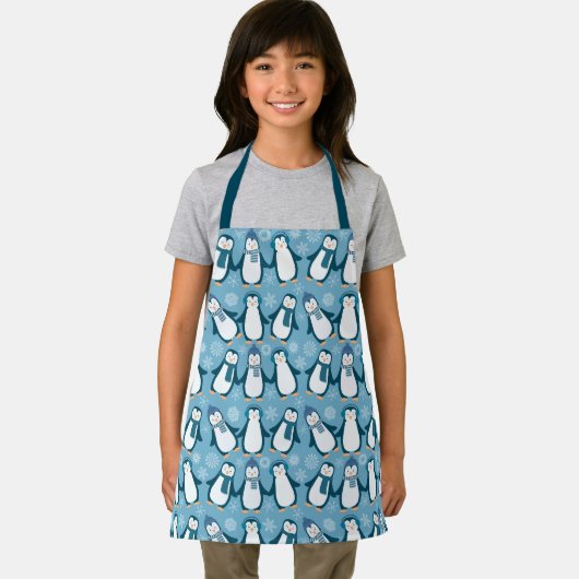 Tablier Design de pingouins d'hiver (Insitu)