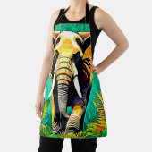 Tablier Design de scène Eléphant de la Jungle (Insitu)