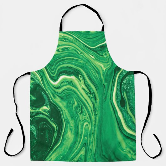 Tablier Design de Textile Mixte Créatif Vert Lumineux. Gru (Recto)