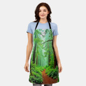 Tablier Design de tranquillité de la forêt de Redwood (Porté)