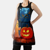 Tablier Design éffrayant d'Halloween brillant (Insitu)