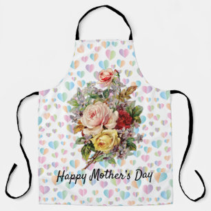 Tablier Design Élégant de Fête des Mères Floral