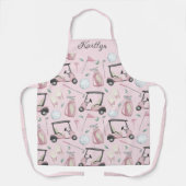 Tablier Design et nom stylé de golf féminin (Recto)