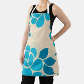 Tablier Design floral bleu à l'élégance japonaise| (Insitu)