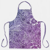Tablier Design floral complexe dans les tons violets et bl (Recto)