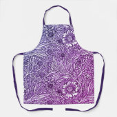 Tablier Design floral complexe dans les tons violets et bl (Recto)