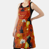 Tablier Design floral d'inspiration zen avec marguerites A (Insitu)