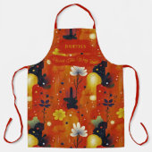 Tablier Design floral d'inspiration zen avec marguerites A (Recto)