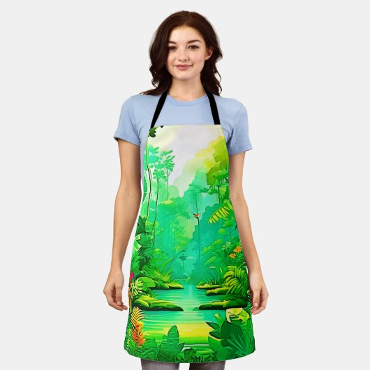 Tablier Design forestier exotique (Porté)